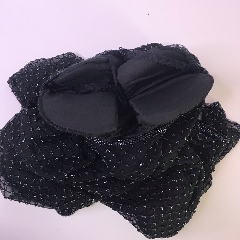 Vintage Black Stenay 100% Silk Blouse - Picture 7 of 8